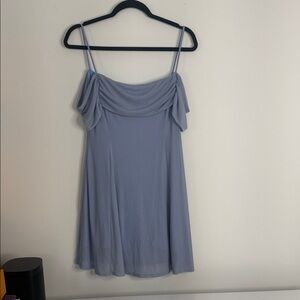 Light Blue Off-Shoulder Dress